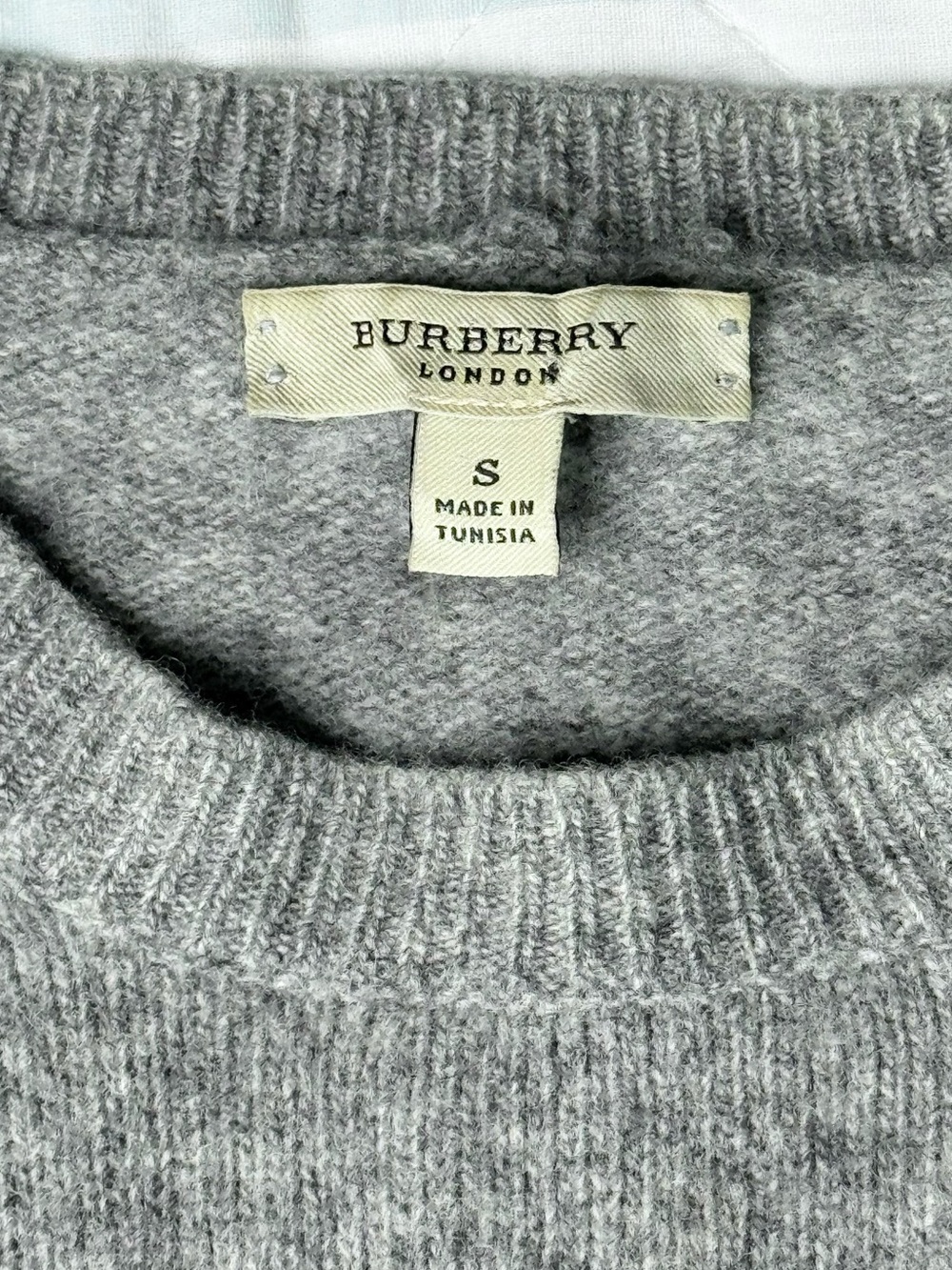 Burberry London Men’s Equestrian Knight Gray Lambswool Sweater Size Small - Picture 7 of 10